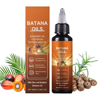 Batana Oil for Hair Growth, 4-in-1 Liquid Batana Oil, with Rosemary Oil Castor Oil Pumpkin Seed Oil,for All Hair Types,3.38 fl oz(1pcs)