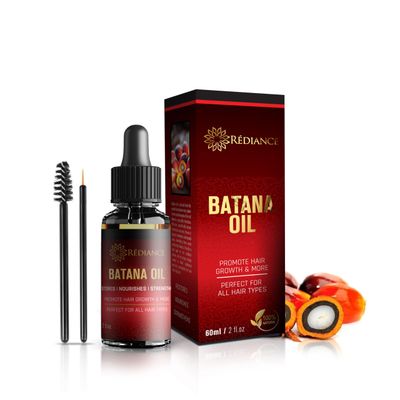 100% Pure Batana Oil for Hair Growth | Organic, Cold-Pressed Scalp Treatment Oil for Thick, Strong Hair | Restores Damaged Hair,Moisturizes &amp; Nourishes | Ideal for Eyelashes, Brows &amp; Skin Care-2 fl oz