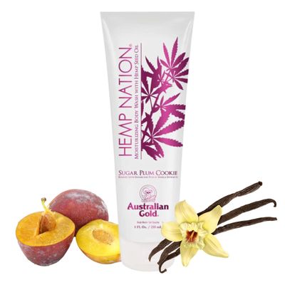 Australian Gold Hemp Nation Sugar Plum Cookie Body Wash 8oz LIMITED EDITION