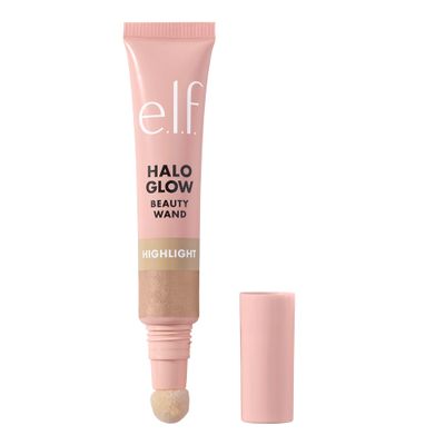 e.l.f. Halo Glow Highlight Beauty Wand, Liquid Highlighter Wand For Luminous, Glowing Skin, Buildable Formula, Vegan &amp; Cruelty-free,Champagne Campaign