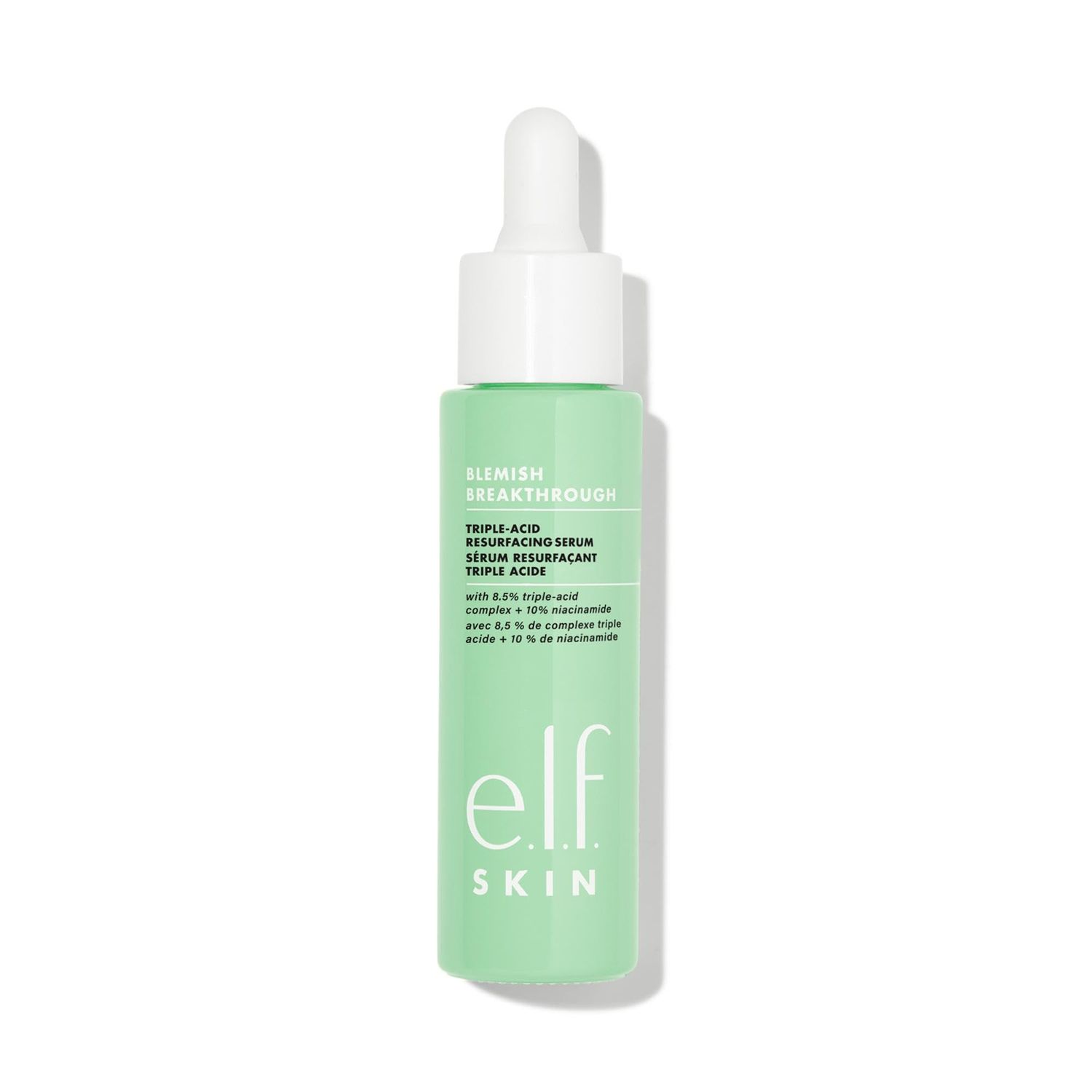 e.l.f. SKIN Blemish Breakthrough Triple-Acid Resurfacing Serum, Hydrating Night Serum For Fighting Blemishes, Helps Improve Skin Tone &amp; Texture