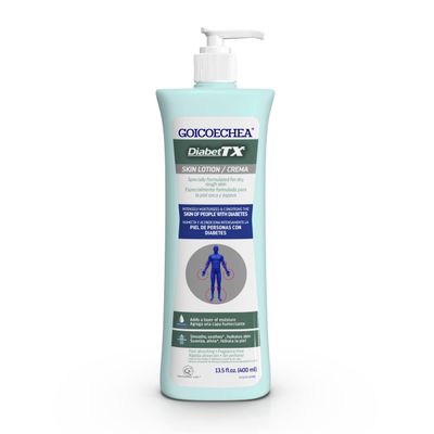 Goicoechea Diabet TX Body Lotion, Skin Care for Diabetes, Moisturizer for Dry Skin, Fragrance Free Moisturizing Cream, Improves Appearance of Varicose Veins &amp; Blemishes, 13.5 oz