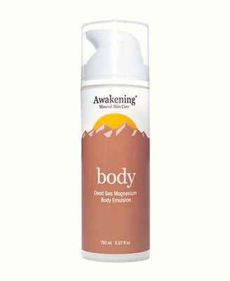 Awakening BODY - Magnesium-Rich Moisturizing Skin Cream, [5.07oz/150ml - Airless Pump] (Subtle blend of Lavender, Orange, with Lemon &amp; Lime)