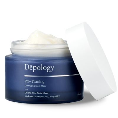 depology Pro-Firming MATRIXYL 3000 + DYNALIFT Night Mask, Rich Cream-Mask Hybrid Formula, Face Moisturizing Mask that Targets Signs of Aging 1.69 fl.Oz