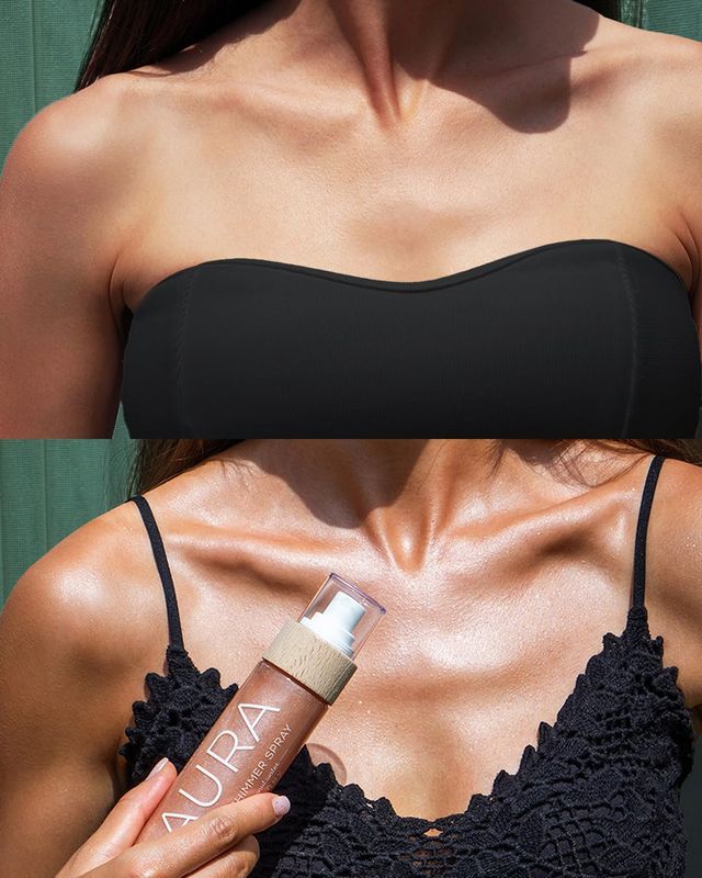 COCOSOLIS AURA Peptide Shimmer Spray - Natural glitter shimmer spray with peptides for face, body and hair