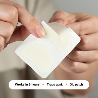 Dazzlook Chin Forehead Acne Patches (12 Counts), Extra Large Hydrocolloid Pimple Absorbing Stickers for Larger Area Blemish Zits Breakouts Overnight Protection for Nose, Cheeks, Back, Body Skin