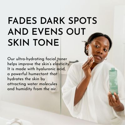 Bolden Skin Brightening Toner | Reduces Breakouts and Appearance of Dark Spots, Oil &amp; Shine | Made with AHA Glycolic Acid, Niacinamide, &amp; Hydrating Hyaluronic Acid | 8.0 Fl Oz