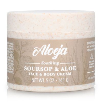 Aloeja Soursop and Aloe Vera Face and Body Moisturizer Cream - Ultra-Nourishing Moisturizing Lotion for Face and Body - Soothing Face and Body Cream for Women and Men - Organic Skin Care