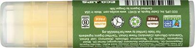 Eco Lips Organic Mongo Kiss Peppermint Lip Balm, USDA Certified Organic, 0.25 Ounce (Pack of 15)