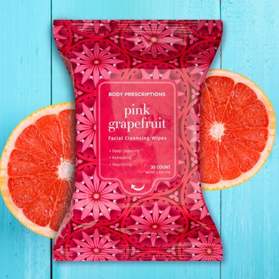 Body Prescriptions Makeup Remover Wipes - Bulk Pack, Gentle Cleansing Wipes for Easy Makeup Removal, Mandarin, Orchid, Grapefruit, &amp; Jasmine Tea