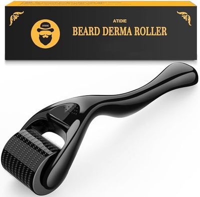 ATIDIE Derma Roller Microneedle Roller for Face,Titanium Beard Roller,Microneedle Roller for Skincare Tools for Women Men 0.25mm