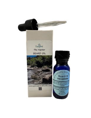 Conditioning Beard Oil, The Hipster Scent, Vanilla, Orange, Rosemary, Hickory and Suede, Skin and Hair Hydrating, Reduce Itchiness, Handcrafted with Jojoba and Argan Oil, Beard Softening