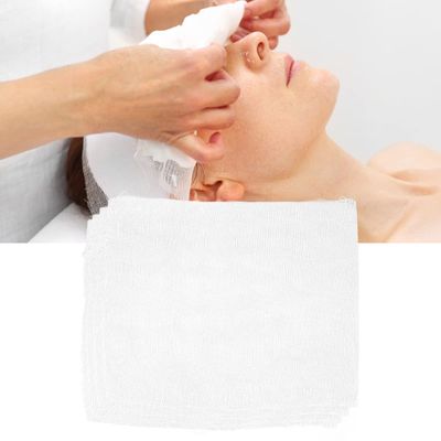 100pcs Gauze Mask Disposable Face Mask, Gauze Mask, Cotton Gauze Pre-Cut Cotton Soft Mask, Disposable Gauze Facial Gauze Skin Pads