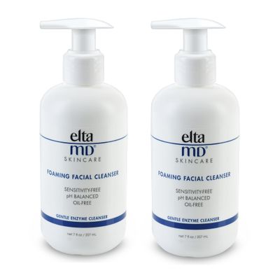 EltaMD Foaming Facial Cleanser, Gentle Foaming Face Wash and Makeup Remover, Oil Free, Helps Reduce Skin Inflammation, Removes Dead Skin Cells and Skin Impurities, Safe for All Skin Types (2 Pack)