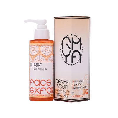 DERMA YOON Gentle chemical exfoliant, face exfoliator, Instantly Dead skin remove for Enlarged pore, Blackheads, smooth skin, 4.7 Ounce, Easy-facial peeling gel, 140ml, Korean Skincare