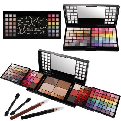 CHARMCODE All in One Makeup Kit, Makeup Kit for Women Full Kit, Make Up Valentine&#39;s Day Gift Set for Teen Girls- Eyeshadow Palette,Lip Gloss,Concealer,Highlighter,Blush,Eyeliner,Brow Powder &amp; Contour