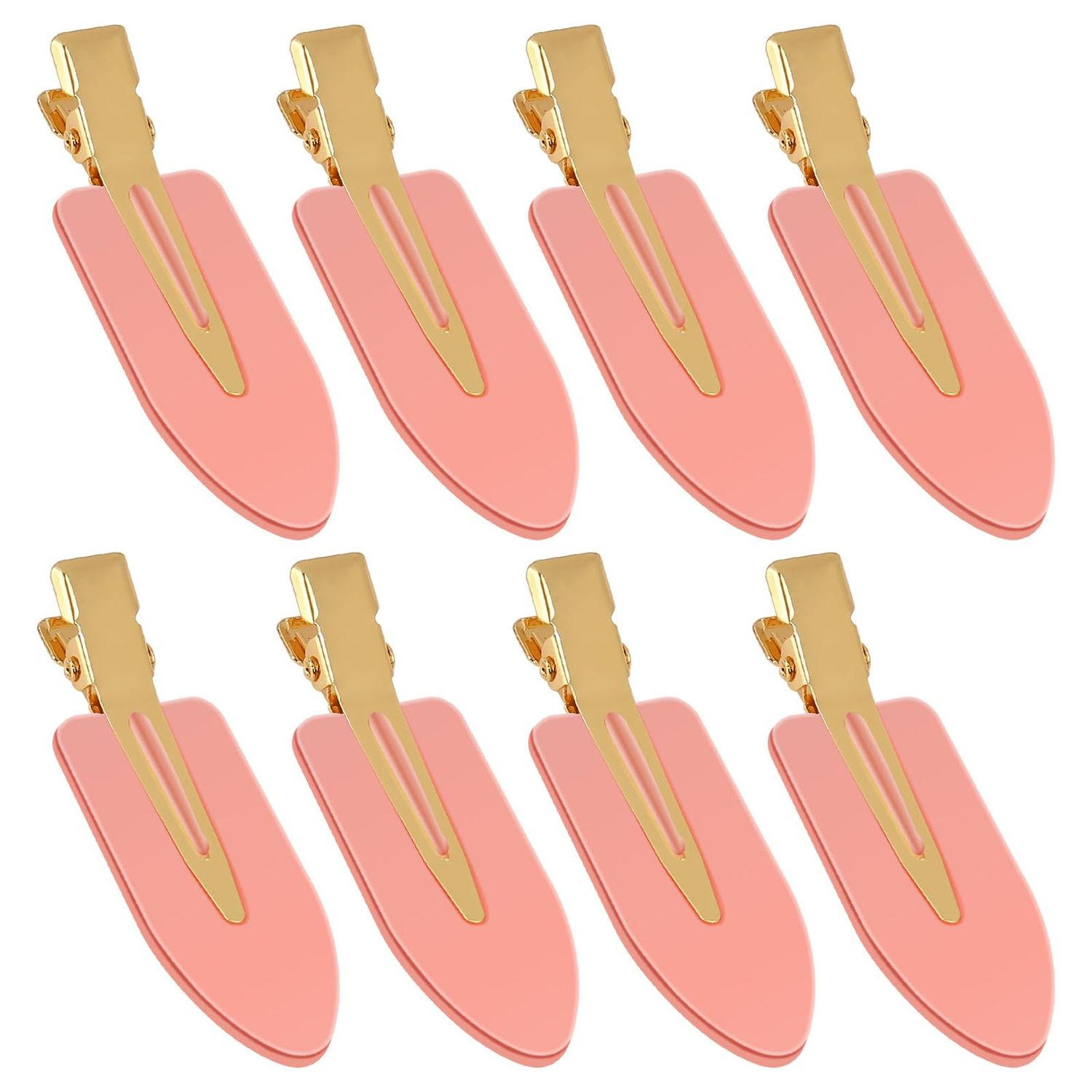 Hair Clips No Crease No Bend For Styling Sectioning, 8Pcs Duck Billed Cute Small Flat Hair Clips Makeup Skincare Essentials Hair Accessories For Women Teen Girls Bangs Thin Hair Framar Clips (pink)