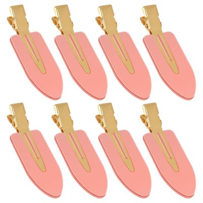Hair Clips No Crease No Bend For Styling Sectioning, 8Pcs Duck Billed Cute Small Flat Hair Clips Makeup Skincare Essentials Hair Accessories For Women Teen Girls Bangs Thin Hair Framar Clips (pink)