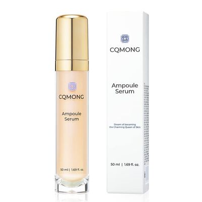 CQMONG Ampoule Serum for hydrating, nourishing, wrinkles, freckles, blemishes, dark circles | Hyaluronic Acid, Vitamin C, Collagen, Peptide, 7 Amino Acids, Adenosine | Korean Facial Skincare