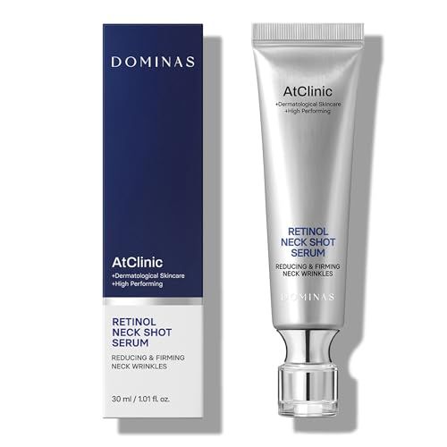 DOMINAS AtClinic Retinol Neck Serum Cream (1fl oz) - Reduce Neck Wrinkles, &amp; Improve Tightening. Korean Skin Care. Vitamin C, Panthenol, Peptide