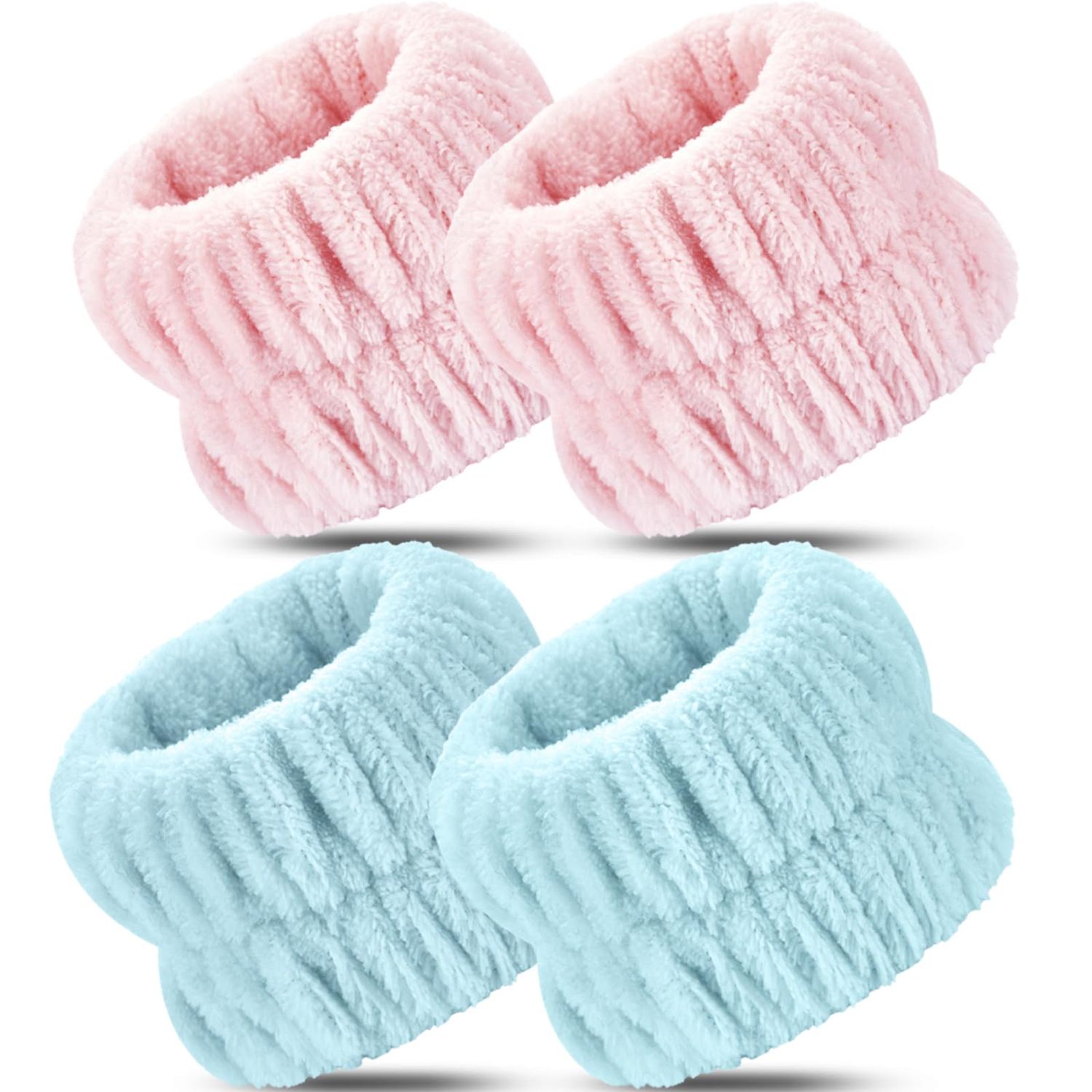 Darfukei Wrist Towels - 4pcs Absorbent Arm Bands for Face Washing, Suitable for Women and Men