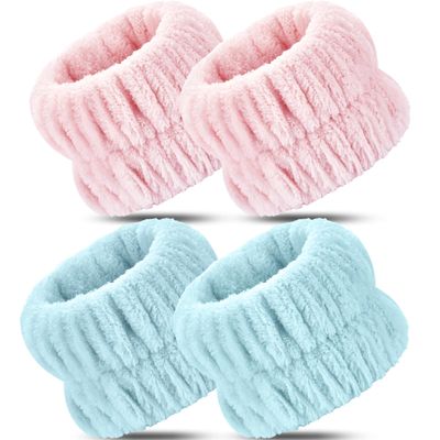 Darfukei Wrist Towels - 4pcs Absorbent Arm Bands for Face Washing, Suitable for Women and Men
