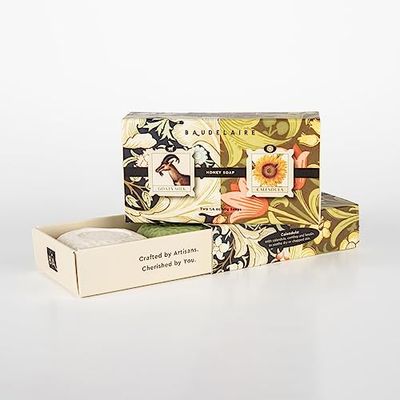 Baudelaire Goats Milk and Calendula Honey Soap, 1.4-ounce, For Everyday Use, Bathroom Use, Skin Care, Made in France