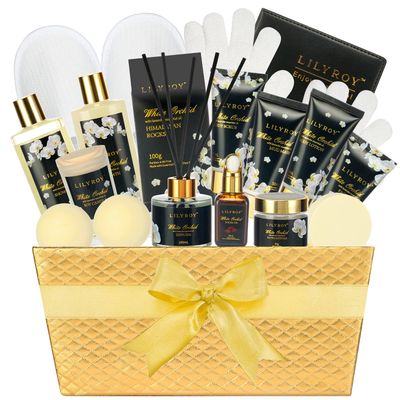 18 Pcs Valentines Day Gifts Spa Gift Set for Women Gifts Mothers Fathers Day Spa Gift Basket Set for Women Men Christmas Birthday Bath and Body Gift Basket Set for Women Bath Kit Spa Kit Bath Spa Set
