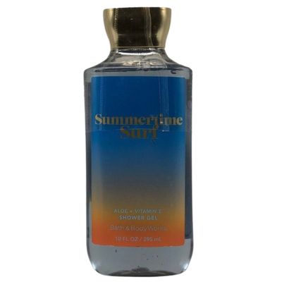 Bath and Body Works Gift Set of 10 oz Shower Gel and 8 oz Lotion (Summertime Surf)