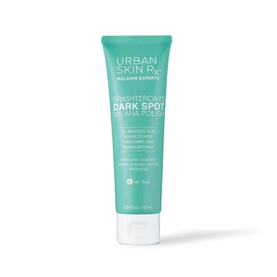 BrighterDays Dark Spot Facial Scrub + Treatment Mask, USRx, Exfoliate, Smooth and Brighten the Look of Uneven Skin Tone, 8% Alpha Hydroxy Acids, Formulated with Glycolic and Lactic Acid, 2.5 Oz