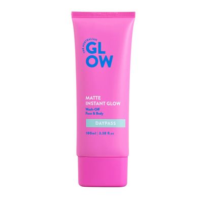 Australian Glow Wash Off Instant Tan Matte Finish Self Tanning Lotion, &quot;Day Pass&quot; - 3.38 fl. oz / 100ml
