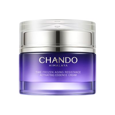 CHANDO HIMALAYA Time Frozen Aging Resistance Activating Essence Cream (55g/1.94oz) - Face Moisturizers with Peptides, Ceramides, Hyaluronic Acid for Hydrating, Anti Aging