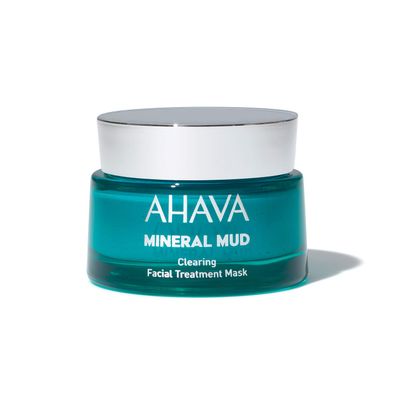 AHAVA Mineral Mud Clearing Facial Treatment Mask - Rich Mud Mask to Clear Pores &amp; Reduce Blemishes, Nourishes &amp; Refreshes, Revitalizes Complexion, with Osmoter, Dead Sea Mud &amp; Jojoba, 1.7 Fl.Oz