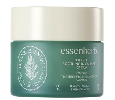 ESSENHERB Tea Tree Soothing In Calming Cream | Tea Tree Moisturizer | Calming Cream for Dry, Sensitive, All Skin Types, Korean Skincare (80ml, 2.70oz)