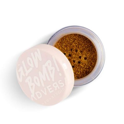 ADVERSA - Highlighter Makeup - GLOW BOMB Collection - Illuminating Powder, VEGAN Face Makeup, Powder Makeup, Beauty &amp; Personal Care - Cruelty Free, Gluten &amp; Paraben Free - Color Pure Gold