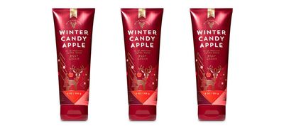 Bath &amp; Body Works Winter Candy Apple Ultra Shea Body Cream - 2018 Edition - Lot of 3