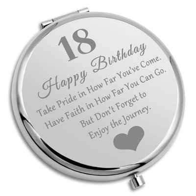 18th Birthday Gifts Compact Makeup Mirror 2006 Birthday Gift for Granddaughter Niece Daughter Friend Sister 16 Year Old Travel Makeup Mirror 18th Birthday Party Gift Funny 18th Birthday Gifts for Girl
