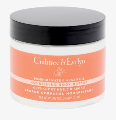 Crabtree &amp; Evelyn Pomegranate &amp; Argan Oil Nourishing Body Butter 12.7 oz