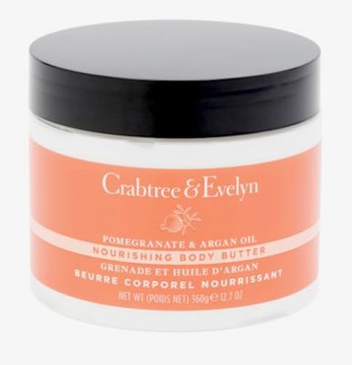 Crabtree &amp; Evelyn Pomegranate &amp; Argan Oil Nourishing Body Butter 12.7 oz