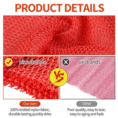 AbuQ 2 Pieces African net Sponge for exfoliating,African exfoliating net, African wash net, African Ghana Sapos scrubbing washcloth rag for Smoother Skin and Daily use,Blue-Blue