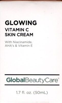 Global Beauty Care Glowing Vitamin C - Skin Cream with Niacinamide, AHA &amp; Vitamin E 1,7 fl oz 50ml