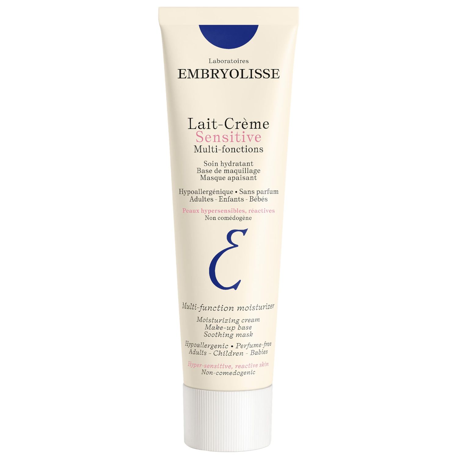 Embryolisse Lait Crme Sensitive Moisturizer. Hypoallergenic Face &amp; Body Cream for All Skin Types With Aloe Vera &amp; Shea Butter. Fragrance-Free &amp; Suitable for Sensitive Skin, 3.38 Fl Oz