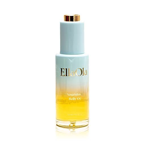 ELLAOLA Belly Oil for Pregnancy Stretch Marks &amp; Maternity Scars - Quick dry Formula with Squalene and Vitamin C Hydrates Face &amp; Body, Pregnancy + Postpartum Skincare, Fragrance Free | 1.7 fl. oz.
