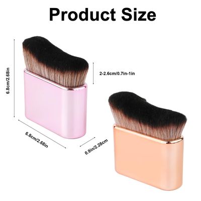 2pcs Self Tanning Brushes, Liquid Foundation for Self Tan Brush Applicator Body Makeup Brushes for Self Tanner Body Face (Rose Pink, Gold)