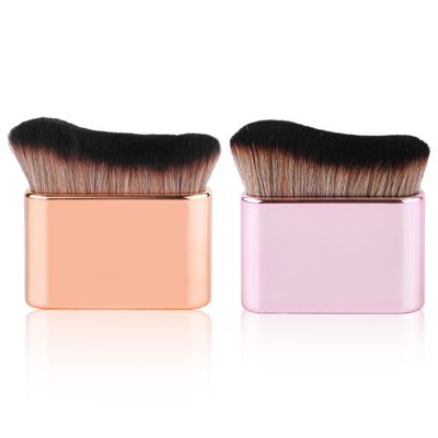 2pcs Self Tanning Brushes, Liquid Foundation for Self Tan Brush Applicator Body Makeup Brushes for Self Tanner Body Face (Rose Pink, Gold)