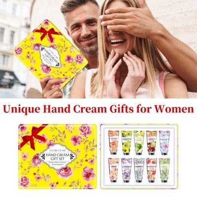 10 Pack Hand Cream Gifts,Valentines Day Gifts for Her,Teacher Valentines Gifts,Bridesmaid Gifts,Thank You Gifts Hand Cream for Dry Hands,Teacher Gifts Birthday Gifts Hand Lotion for Women Teen Girls