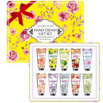 10 Pack Hand Cream Gifts,Valentines Day Gifts for Her,Teacher Valentines Gifts,Bridesmaid Gifts,Thank You Gifts Hand Cream for Dry Hands,Teacher Gifts Birthday Gifts Hand Lotion for Women Teen Girls