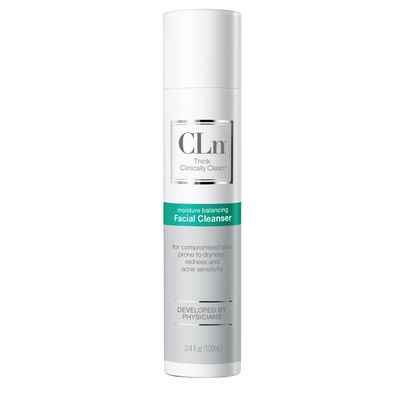 CLn Facial Cleanser - Hydrating Facial Cleanser with Glycerin, For Skin Prone to Dryness, Eczema, Redness, Irritation &amp; Acne Sensitivity, Fragrance-Free &amp; Paraben-Free, 3.4 fl. oz.