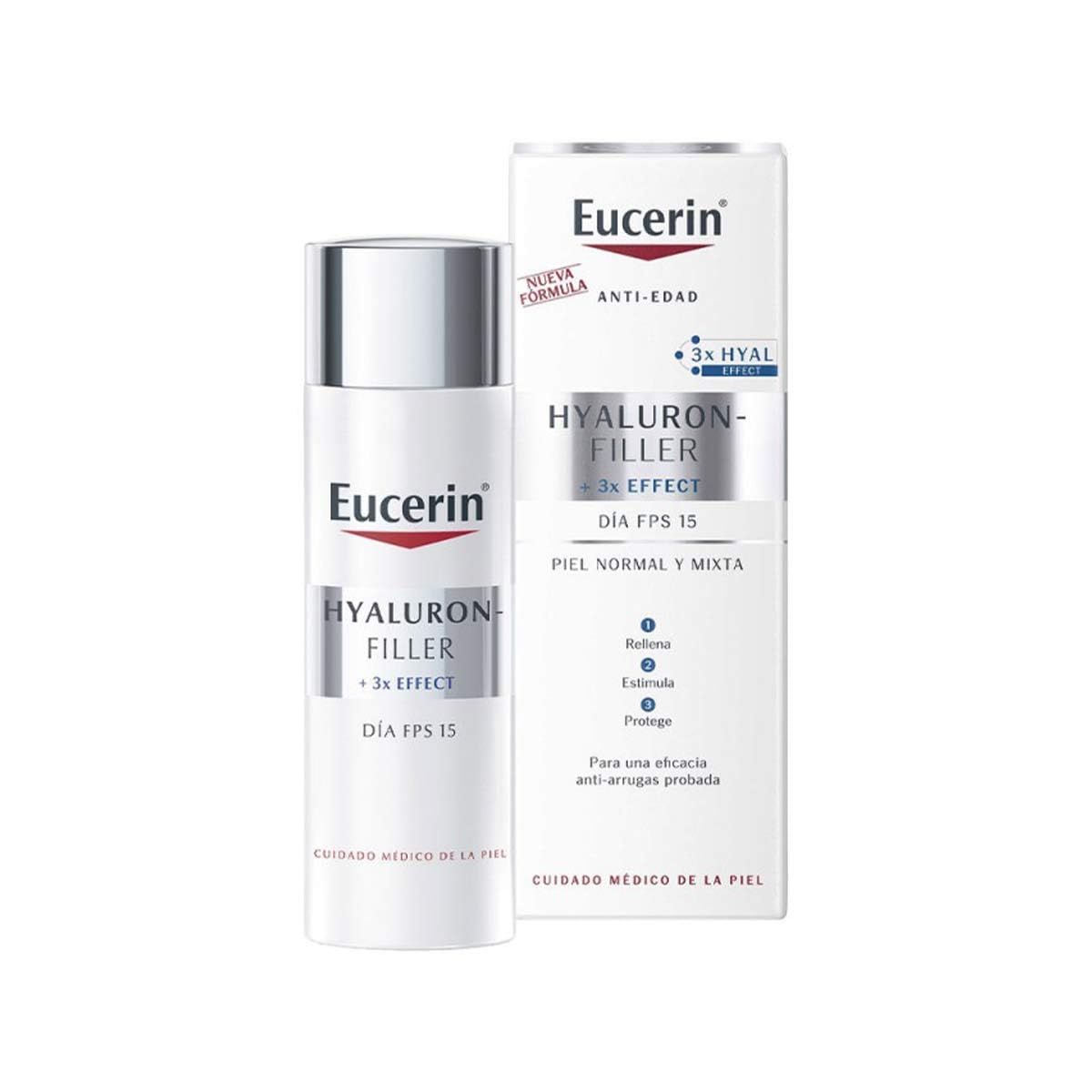 Eucerin Hyaluron-Filler 3x Effect Day Cream Normal Skin SPF15 50ml
