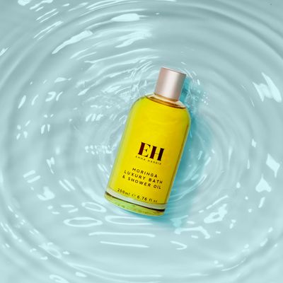 Emma Hardie Moringa Luxury Bath & Shower Oil, Shower Oil and Body Oil With Grape Seed Oil, Sweet Almond Oil, and Orange Peel Oil, Body Skin Care Products, Full Size